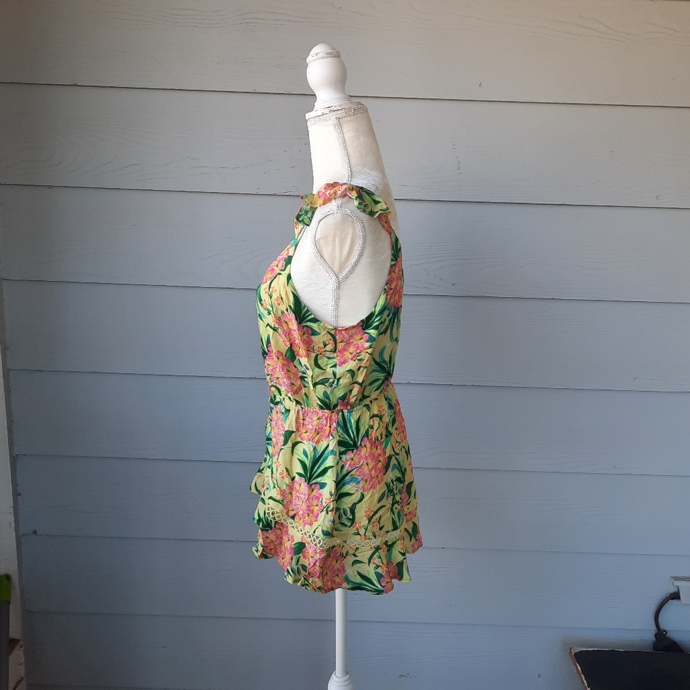 Farm Rio Ruffled Floral Tank - Picture 4 of 6